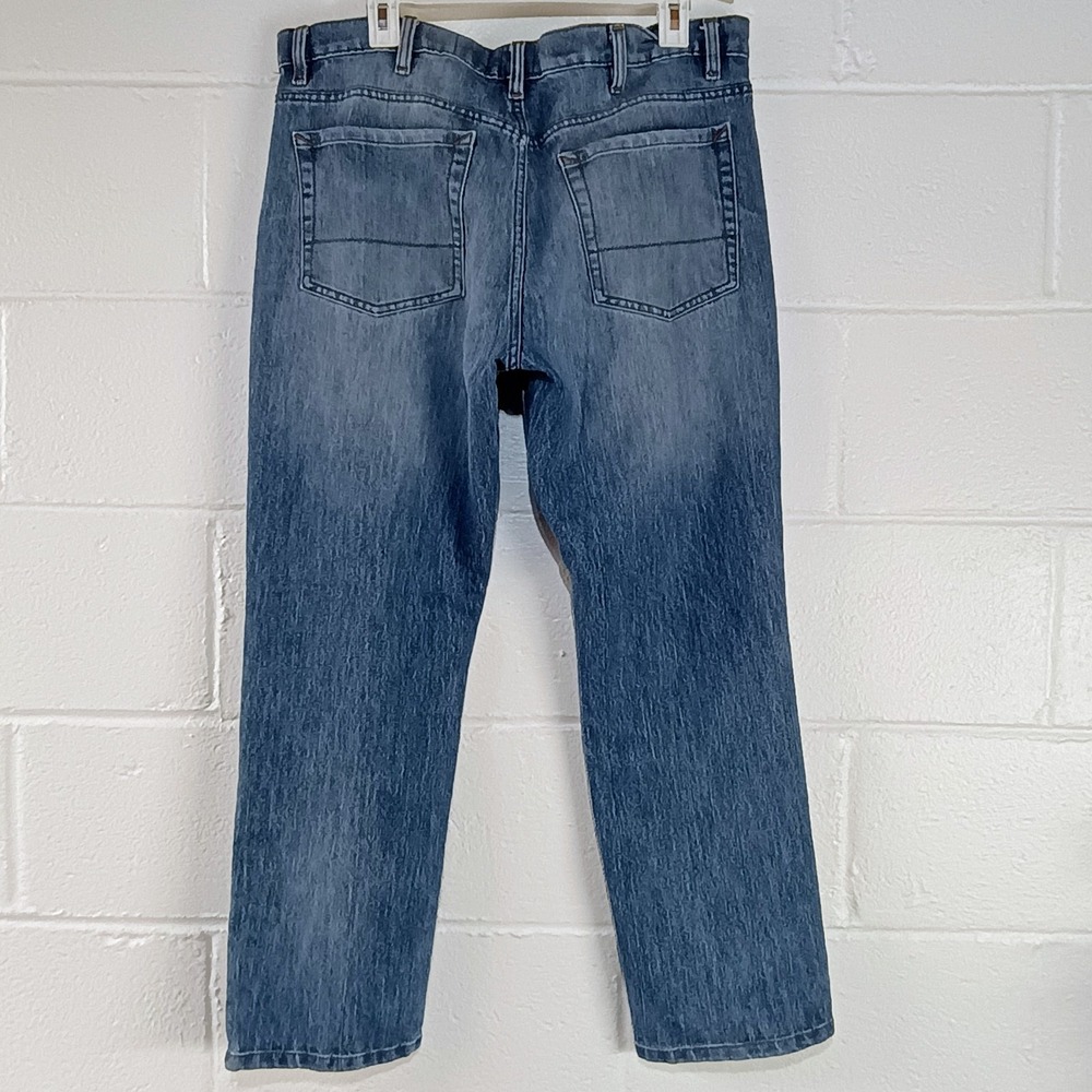 RedHead Jeans Men Fits 36x28.5 Blue Denim Stretch Mid Rise Straight Leg Workwear - Picture 2 of 10
